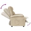 vidaXL Relaxsessel Creme Stoff