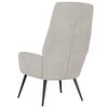 vidaXL Relaxsessel Hellgrau Wildleder-Optik