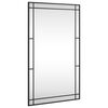 vidaXL Wandspiegel Schwarz 60x100 cm Rechteckig Eisen