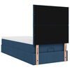 vidaXL Ottoman-Bett mit Matratze Blau 80x200 cm Stoff