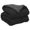 vidaXL Ganzjahresbettdecke Schwarz und Anthrazit 220 x 135 cm
