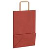 vidaXL Papiertragetaschen 250 Stk. mit Henkeln Rot 21x11x31 cm