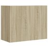 vidaXL Wandregal Sonoma-Eiche 75x35x60 cm Holzwerkstoff