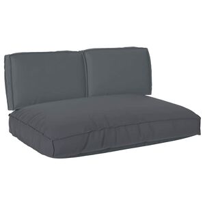 vidaXL Kissenset Oxford-Stoff Anthrazit 120 x 80 x 52 cm