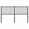 vidaXL Ersatz-Kopfteil Metall Schwarz 150 cm