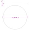 vidaXL Tischplatte Creme &Oslash;50x2,5 cm Marmor