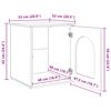 vidaXL Katzenhaus Altholz 53 x 52 x 62 cm Holzwerkstoff