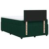 vidaXL Boxspringbett mit Matratze Dunkelgr&uuml;n 120x190 cm Samt