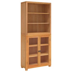 vidaXL Aufbewahrungsm&ouml;bel-Set mit Regal 2 Stk. Natur 80 x 35 x 185 cm