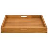vidaXL Serviertablett 60x60 cm Massivholz Teak