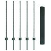 vidaXL Zaun mit Pfosten Gr&uuml;n 1 x 10 m Stahl
