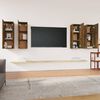 vidaXL TV-Schr&auml;nke 4 Stk. R&auml;uchereiche 30,5x30x90 cm Holzwerkstoff
