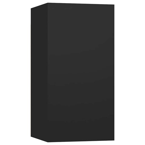 vidaXL TV-Schrank Schwarz 30,5x30x60 cm Holzwerkstoff