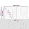 vidaXL Zaunpfosten Grau 100 x 1 m (50 mm Maschenweite) Stahl und PVC
