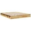 vidaXL Massivholzbett ohne Matratze 135x190 cm Eichenholz
