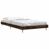 vidaXL Bettgestell ohne Matratze R&auml;uchereiche 90x190 cm Holzwerkstoff