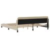 vidaXL Bettgestell "Dover" Creme 200x200 cm Stoff