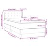 vidaXL Boxspringbett mit Matratze Dunkelgr&uuml;n 90x210 cm Samt