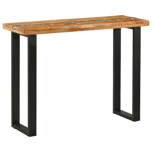 vidaXL Konsolentisch Braun 100 x 35 x 75 cm Massives Teakholz