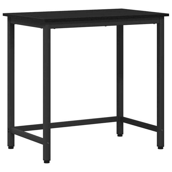 vidaXL Tisch Schwarz Eichen-Optik 100 x 50 x 76,5 cm