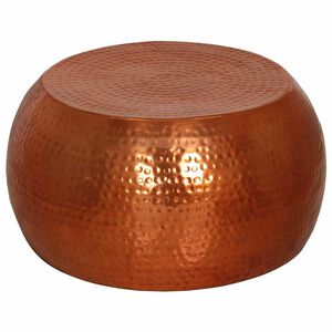 vidaXL Couchtisch Messing &Oslash;55x28 cm Aluminium