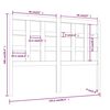 vidaXL Kopfteil Honigbraun 125,5x4x100 cm Massivholz Kiefer