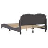vidaXL Bettgestell "Viana" ohne Matratze Grau 120x200 cm Kunstleder