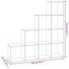vidaXL Treppenregal R&auml;uchereiche 142 cm Holzwerkstoff
