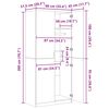 vidaXL Kleiderschrank Braun Eichen-Optik 90x52x200 cm Holzwerkstoff