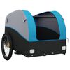 vidaXL Fahrradanh&auml;nger Schwarz und Blau 45 kg Eisen