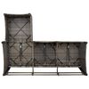 vidaXL 3-tlg. Garten-Sofagarnitur mit Kissen L-Form Grau Poly Rattan