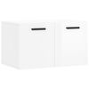 vidaXL Wandschrank Hochglanz-Wei&szlig; 60x36,5x35 cm Holzwerkstoff