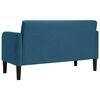 vidaXL Zweisitzer-Sofa Blau 109 cm Samt