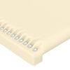 vidaXL LED Kopfteil Creme 90x5x78/88 cm Kunstleder