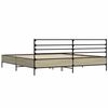 vidaXL Bettgestell Sonoma-Eiche 180x200 cm Holzwerkstoff und Metall