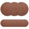 vidaXL Seegraskissen 12 pcs Braun &Oslash; 30 cm 100% Seegras