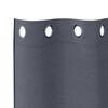 vidaXL Verdunkelungs-Vorh&auml;nge mit Ringen 2 pcs Anthrazit 260 x 140 cm