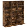 vidaXL CD Regal Raucheiche 96 x 23,5 x 97,5 cm Holzwerkstoff