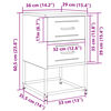 vidaXL Nachttische 2 Stk. Anthrazit 36x39x60,5 cm Stahl