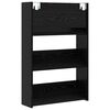 vidaXL Schuhschrank 2 pcs Schwarz Eichen-Optik 60 x 18 x 90 cm