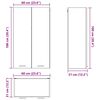 vidaXL H&auml;ngeschrank Artisan-Eiche 60 x 31 x 100 cm Holzwerkstoff