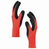 vidaXL Arbeitshandschuhe 12 pcs Rot und Schwarz 7 / S Latexbeschichtung