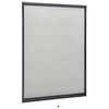 vidaXL Insektenschutzrollo f&uuml;r Fenster Anthrazit 130x170 cm