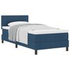 vidaXL Boxspringbett mit Matratze mit Kopfteil Blau 90 x 190 cm Stoff