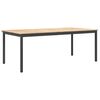 vidaXL Esstisch Natur 200 x 100 x 75 cm Massives Kiefernholz