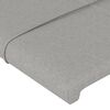vidaXL Boxspringbett mit Matratze Hellgrau 100x200 cm Stoff