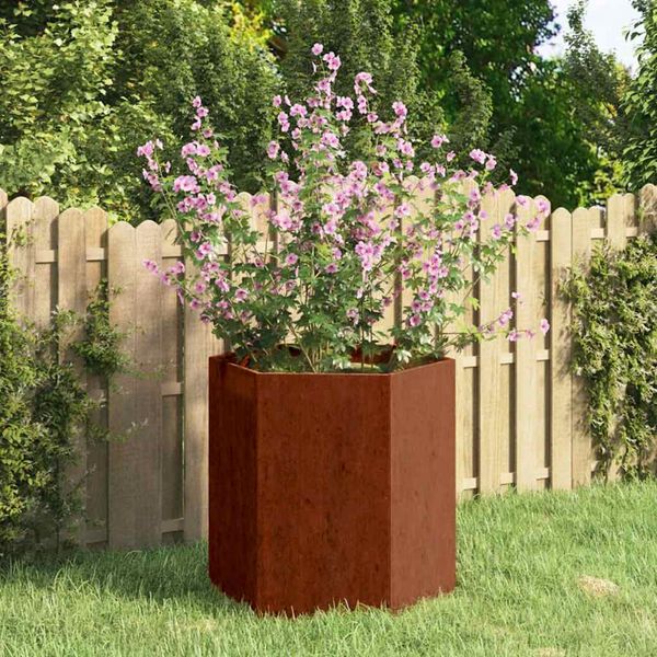 vidaXL Pflanzk&uuml;bel Rostig 40x40x45 cm Cortenstahl