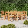 vidaXL Gartenst&uuml;hle 8 Stk. Massivholz Teak