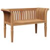 vidaXL Gartenbank Braun 127,5 x 52 x 80 cm Teak-Massivholz