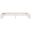 vidaXL Bettrahmen Wei&szlig; 90 x 200 cm Massives Kiefernholz